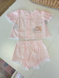 Baby Sen Pink Noah's Ark Bloomer Set