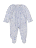 Kissy Kissy Delicate Blooms Smocked Footie