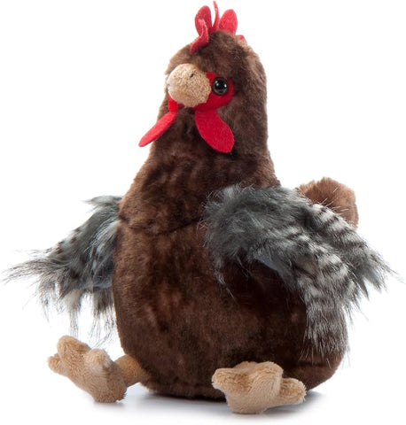 The Petting Zoo Brown Rooster 9"