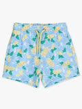 Ruffle Butts Blooming Basket Performance Hybrid Swim Trunks