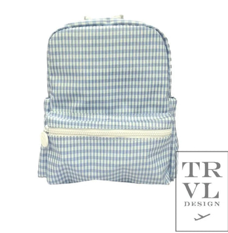 TRVL Mist Gingham Mini Backpacker