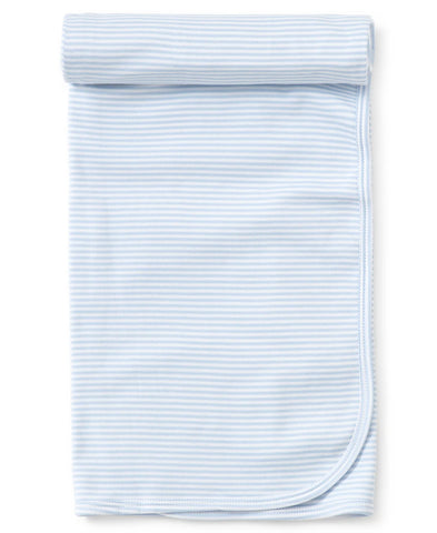 Kissy Kissy Blue Stripe Blanket