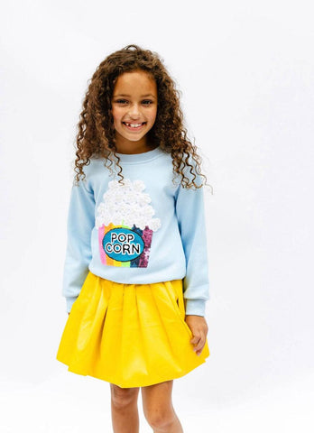 Lola & The Boys Pearls & Popcorn Sweatshirt