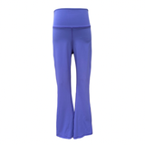 Pleat Colletion Electric Purple Florie Flare Leggings