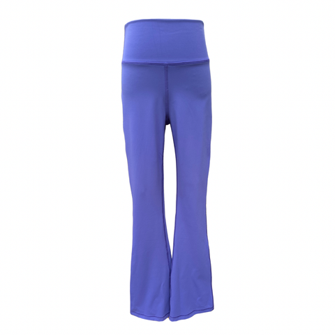 Pleat Colletion Electric Purple Florie Flare Leggings