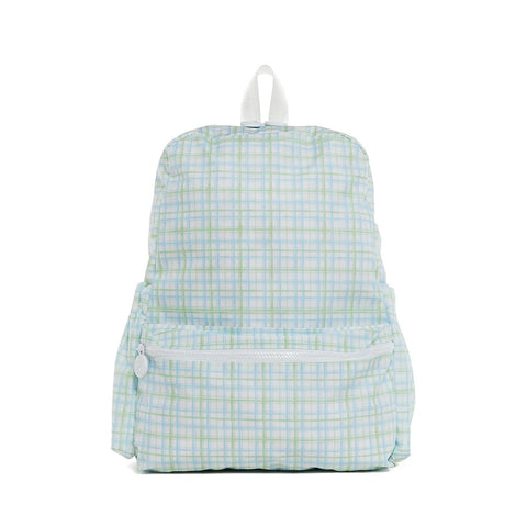 TRVL Classic Green Plaid Backpack