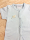 Squiggles by Charlie Pale Blue Lamb Short Sleeve Day Gown