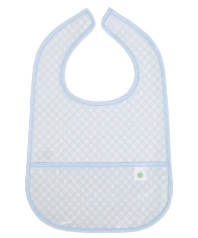 Apple of My Isla Wipe It Bib- Pink & Blue
