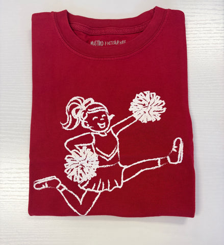 Mustard & Ketchup Kids Crimson Cheerleader Tee