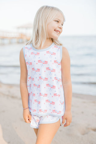 James & Lottie Knit Our Country Tank Lounge Set *Pre Sale*