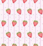 James & Lottie Strawberry Stripe Knit Lottie Bubble PRESALE