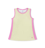 Set Athletics Sunshine Yellow/Flamingo Pink Nicole Tank