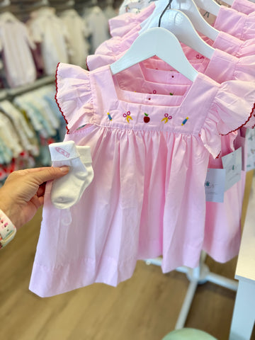 Remember Nguyen Embroidered School Supplies Dress