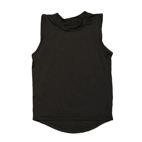 Belle Cher Black High Low Tank