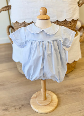 Anvy Kids Pale Blue Bubble with Lace Tatting