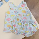 Three Little Ducks Fish Frenzy Brynn Bloomer Set