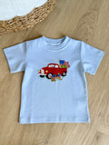 Squiggles by Charlie Patriotic Truck Tee