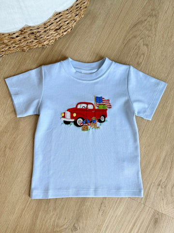 Squiggles by Charlie Patriotic Truck Tee