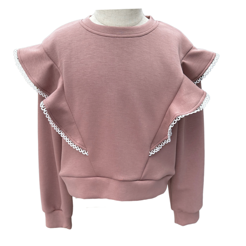 Pleat Collection Taupe Livvy Sweatshirt