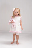 The Oaks Apparel Pastel Swiss Dot Bloomer Set