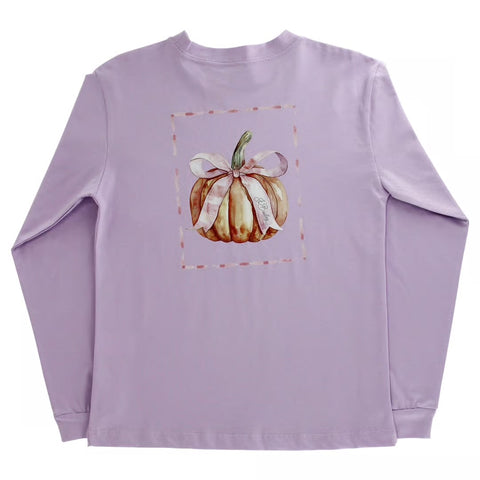 J. Bailey Lavender Pumpkin Long Sleeve Tee