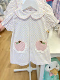 Percy & Tyne Pastel Dot Apple Pocket Dress