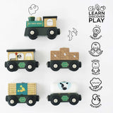 Le Toy Van Great Green Train with Carriage