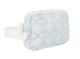 Apple of My Isla Pastel Floral Crossover Belt Bag