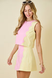 Lemonade Scallop Skort Set