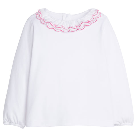 Little English Double London Blouse Hot Pink