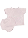 Mi Lucero Pink Dotted Diaper Set