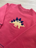 Luigi Kids Nantucket Red Dino Sweatshirt Set