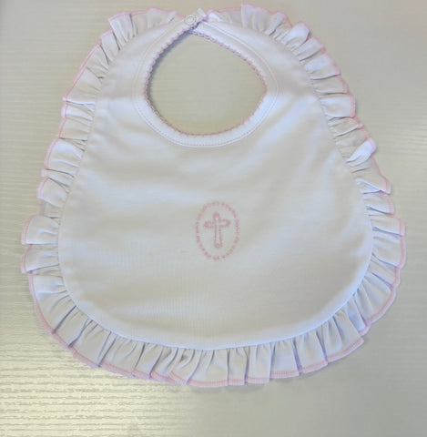 Magnolia Baby Blessed Embroidered Girls Bib