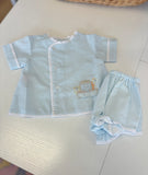 Baby Sen Blue Noah's Ark Bloomer Set