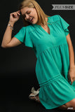 *Curvy* Jade Tiered Dress