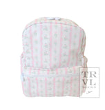 TRVL Pink Ribbon Floral Mini Backpacker