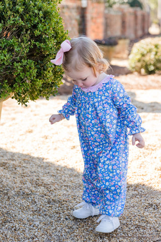 James & Lottie Knit Fall Floral Lila Long Bubble