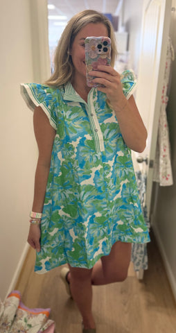 Blue Hawaiian Dress