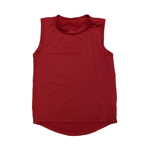 Belle Cher Maroon High Low Tank