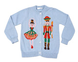 Lulu Bebe Blue Nutcracker Knit Sweater