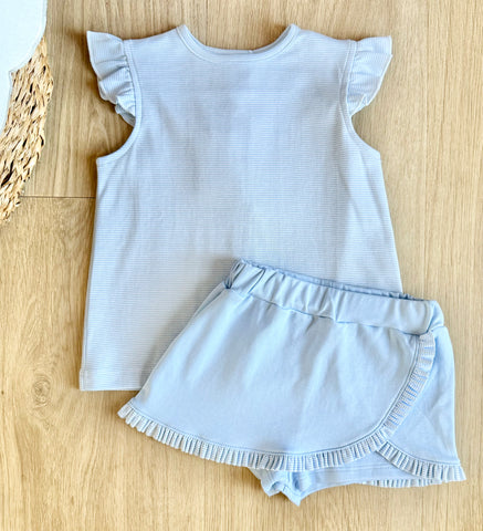 Squiggles by Charlie Blue Mini Stripe Skort Set