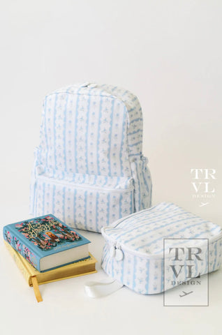 TRVL Blue Blue Ribbon Floral Backpack
