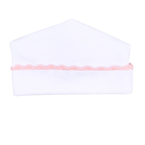 Magnolia Baby Baby Joy Crochet Trim Hat- Pink