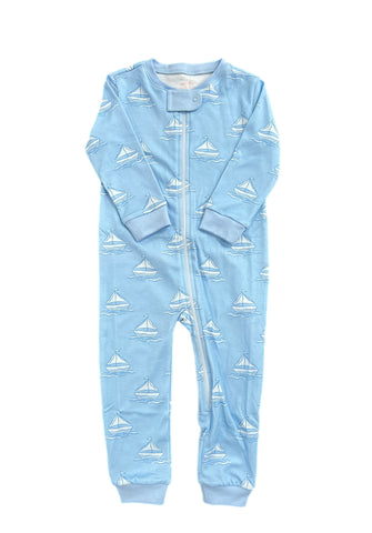 James & Lottie Knit Set Sail Boys One Piece Pajama *Pre Sale*