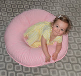 Goose Waddle Sadie Pink Gingham Pello Floor Cushion