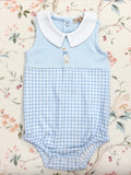 Baby Club Chic Springtime Goose Blue Gingham Bubble