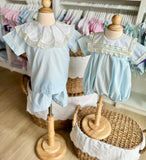 Phoenix & Ren Light Blue Heirloom Chandler Short Set