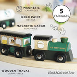 Le Toy Van Great Green Train with Carriage