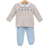 Trotter Street Mallard Migration Ribbon Pant Set