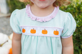 Trotter Street Pumpkin Ribbon Girls Bloomer Set